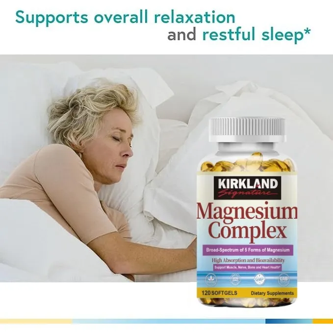 (Preorder)KIRKLAND%20Magnesium%20Complex%20Capsule%20Magnesium%20supplement%20500mg%20for%20sleep%20and%20relaxation,%20stabilizes%20mood%20-%20Image%202