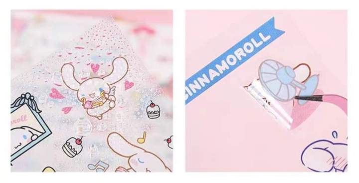 Labubu/Sanrio/%20Lotso%2020%20Pcs%20Stickers%20Kawaii%20Decorative%20Cinnamoroll%20Kuromi%20My%20Melody%20Cartoon%20Stickers%20-%20Image%205