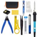 60W Electric Adjustable Temperature Welding Soldering Iron Repair Tool 15 Sets  EU plug. 