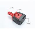 Car Inverter 150W 12V DC to 220V AC Power Supply Inverter Adapter with 2.1A USB Charger Port. 