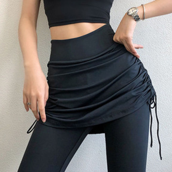 (Preorder)%20Sports%20Skirt%20and%20Two-Piece%20Fake%20Two-Piece%20Pants,%20Women's%20High-Waisted%20Yoga%20Pants,%20Hip-Lifting%20Sports%20Leggings,%20Slim-Fitting%20Yoga%20Set%20-%20Image%203