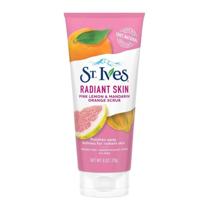 St.ives radiant skin pink lemon scrub 170g