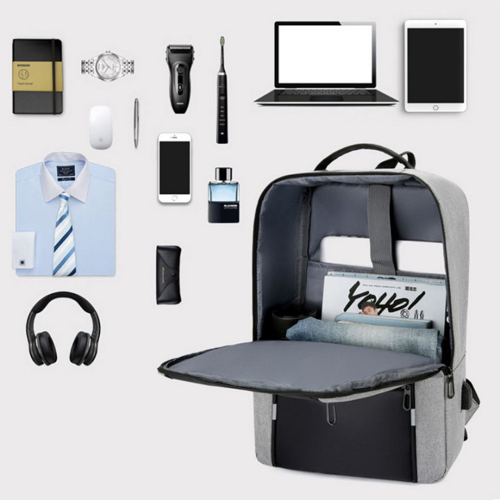 Men's%20Stylish%20Backpack%20USB%20Charging%20School%20Backpack%2015.6%20Inch%20Laptop%20Backpack%20Male%20Book%20Backpack%20Waterproof%20BackPack%20-%20Image%207