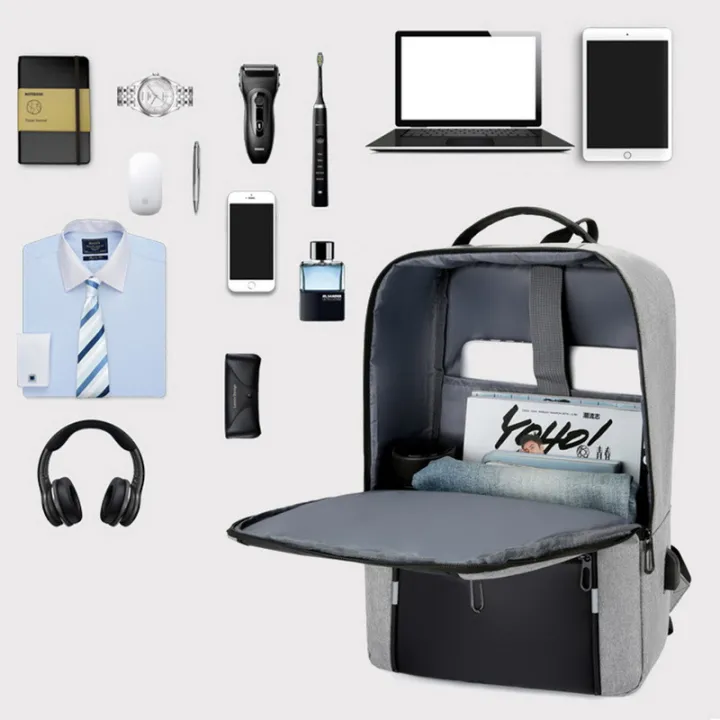 Men's%20Stylish%20Backpack%20USB%20Charging%20School%20Backpack%2015.6%20Inch%20Laptop%20Backpack%20Male%20Book%20Backpack%20Waterproof%20BackPack%20-%20Image%207