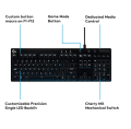 Logitech G-610 Cherry MX-Blue Orion Mechanical Gaming Keyboard. 