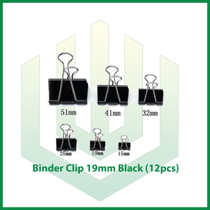 Binder%20clip%2019mm%20black%20(12pcs)%20-%20Image%202
