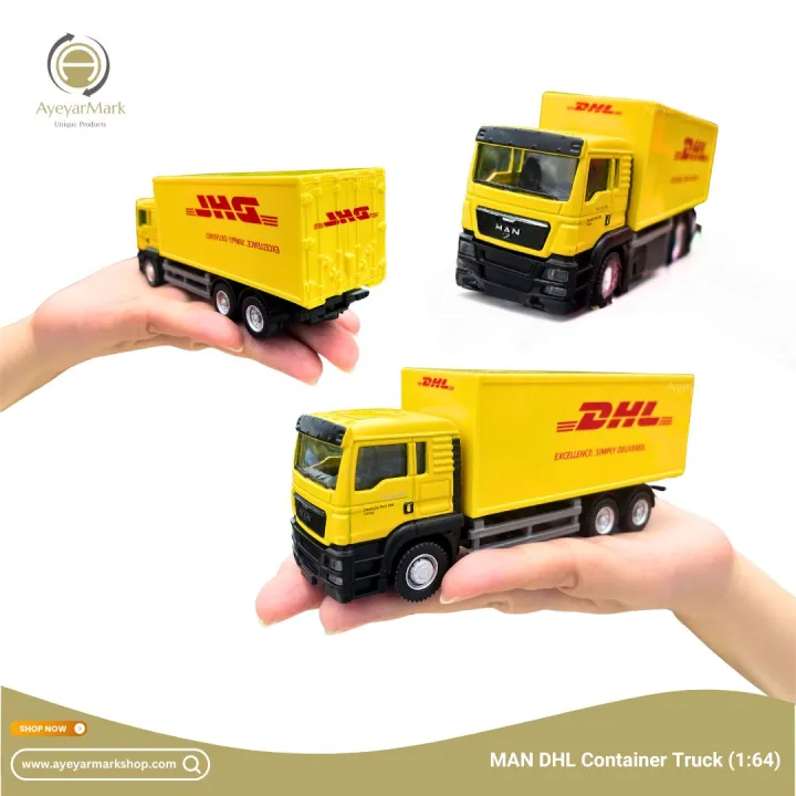 Diecast Metal MAN DHL Delivery Truck (1:64)