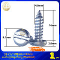 10 x ⁵/₈" (#M4.8 x 16mm) ခေါင်းလုံးအနှုတ်စကူ High Quality Slotted Pan Head Self Tapping Screw (Stock Limited). 