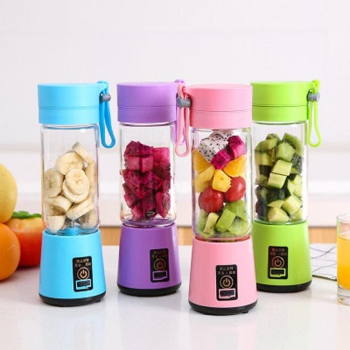Rechargeable Portable Mini Fruit Blender Mixer Electric USB juicer (အားသြင္းေဖ်ာ္စက္)