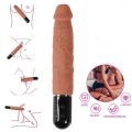 10 Modes Vibrating Dildo တုန်စက်ပါကျားအတု (Code : F-181). 