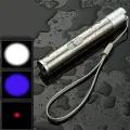 Magicwand 3-In-1 USB Rechargeable Round Moon Light Torch with Laser Pointer and Currency Checker Torch  (Steel, 10.5 cm, Rechargeable). 
