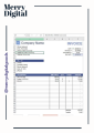 Microsoft Excel Billing Invoice Template Sample / Contoh Template Invois Excel Boleh Edit / Excel Template. 