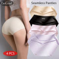 EsoGoal Seamless Underwear Invisible Panties Ice Silky Briefs Triangle  Panties Mid-waist Se-xy Underwear Super-Soft Breathable Brief Panties Seamless Bonded Stretch Underwear for Ladies and Girls. 