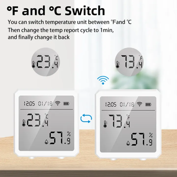 (Preorder)SMATRUL%20Tuya%20Temperature%20And%20Humidity%20Sensor,%20Wifi%20Smart%20Home%20Indoor%20Hygrometer%20Alarm%20Battery%20LCD%20Display%20For%20Alexa%20Google%20for%20Android%20IOS%20APP%20Control%20-%20Image%206
