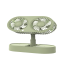 Double Motor Folding Table Top Fan With Detachable 18650 Battery. 