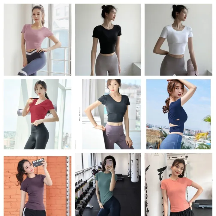 (Preorder)%20Sexy%20short-sleeved%20yoga%20t-shirt%20for%20women,%20quick-drying,%20breathable,%20sweat-absorbent,%20polyester,%20summer%202023,%20yoga%20clothes%20for%20beginners.%20-%20Image%205