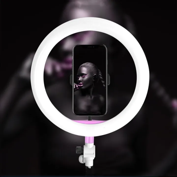 Golden%20Pyae%20Dimmable%203%20Color%20Photo%20Studio%2026cm%203200K-5600K%20Photography%20Phone%20Video%20LED%20Ring%20Light%20Lamp%20%20For%20iphone%20Samsung%20Xiaomi%20Canon%20Camer%20-%20Image%204