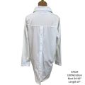 ချည်သား  ရှပ်အင်္ကျီ 100% Cotton Shirt Top with stylish back buttons design for Lady women Free Style Sun block. 