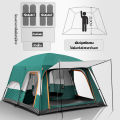 (Preorder)TOP TEAM Camel Sport 8-person tent, camping, hiking tent, large tent, camping tent, waterproof PU tent, tent for H ရွက်ဖျင်တဲ. 