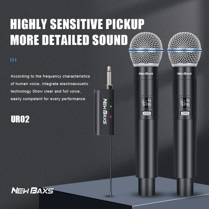 (Preorder)%20NewBaxs%20%5BUpgraded%20Charging%20Version%5D%20UR04%20UHF%20Wireless%20Microphone,%205V%20Rechargeable%20Battery,%20Free-to-Play,%206.5mm%20Jack,%2050m%20Transmission%20Distance,%20700MHz%20-%20Image%202