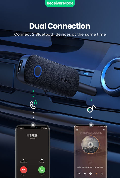 (Preorder)%20UGREEN%202%20In%201%20Bluetooth%205.0%20Receiver%20Adapter%20for%20Speaker%20Headphone%20TV%20Computer%20-%20Image%205