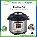 Healthy Pot | Digital 6L Pressure Cooker With Stainless Steel Inner Cooking Pot. 