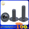 ဆိုင်ကယ် ဇက်နပ်တိုင် Carbon Black Plated Phillips Drive Pan Washer Head Bolt. 