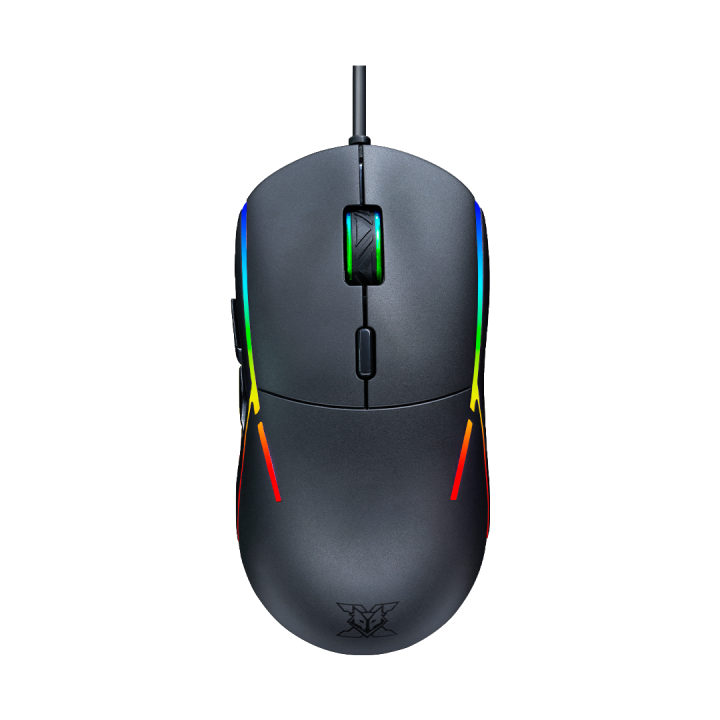 NUBWO X44 VISITOR Gaming Mouse White/Black/Mint Green Macro gaming mouse RGB lighting, DPI adjustment up to 12800 DPI