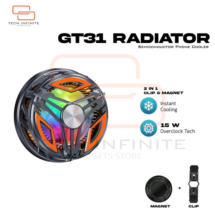Tech%20Infinite%20GT31%20Semiconductor%20Gaming%20Radiator%20Cooling%20Fan,%20Colorful%20RBG%20Light,%20Powerful%20Magnetic%20Suction%20Three-speed%20Adjustable,%20Magnetically%20Fixed%20Back%20Clip%20Digital%20Display%20Fast%20Cooling%20Semiconductor%20Ultra-quiet%20and%20Low-noise%20E-sports%20Gaming%20Radiator%20-%20Image%202