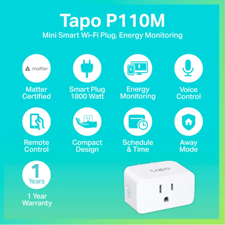 (Preorder)%20TP-Link%20Tapo%20P110M%20Mini%20Smart%20Wi-Fi%20Plug,%20Energy%20Monitoring%20Support%20Matter%20Turn%20on/off%20from%20anywhere%20via%20Tapo%20app%20-%20Image%202