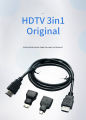 HDMI cable three-in-one mini hdmi adapter micro hdmi adapter 3IN1 high-definition Full HD HDMI cable. 