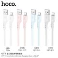 Hoco X97 Crystal color silicone charging data cable iP. 