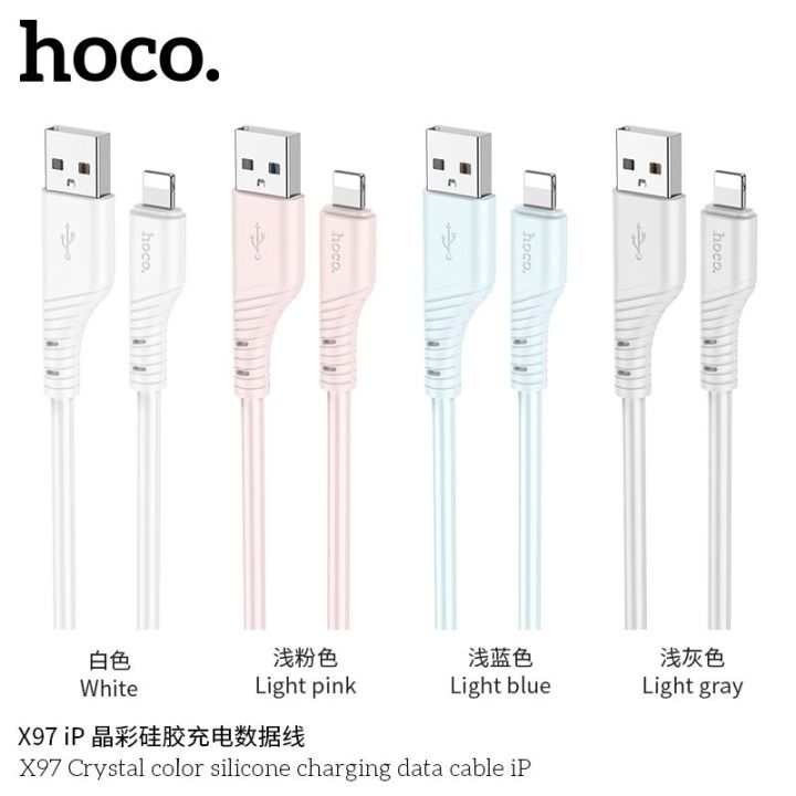 Hoco%20X97%20Crystal%20color%20silicone%20charging%20data%20cable%20iP%20-%20Image%202