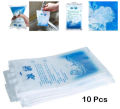 Reusable Ice Pack 10 Pcs, Water Injection Ice Bag, For Food  Vegetable  Cold Compress Injuries, 200ml/400ml Size. 