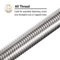 အရှည် ၃ပေ စတီးအရစ်တံ နန်းသေး Stainless Steel Fully Threaded Rod 6ft Long. 