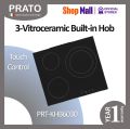 Prato 3-Vitroceramic Built-in Hob with Touch Control PRT-KHB6030. 