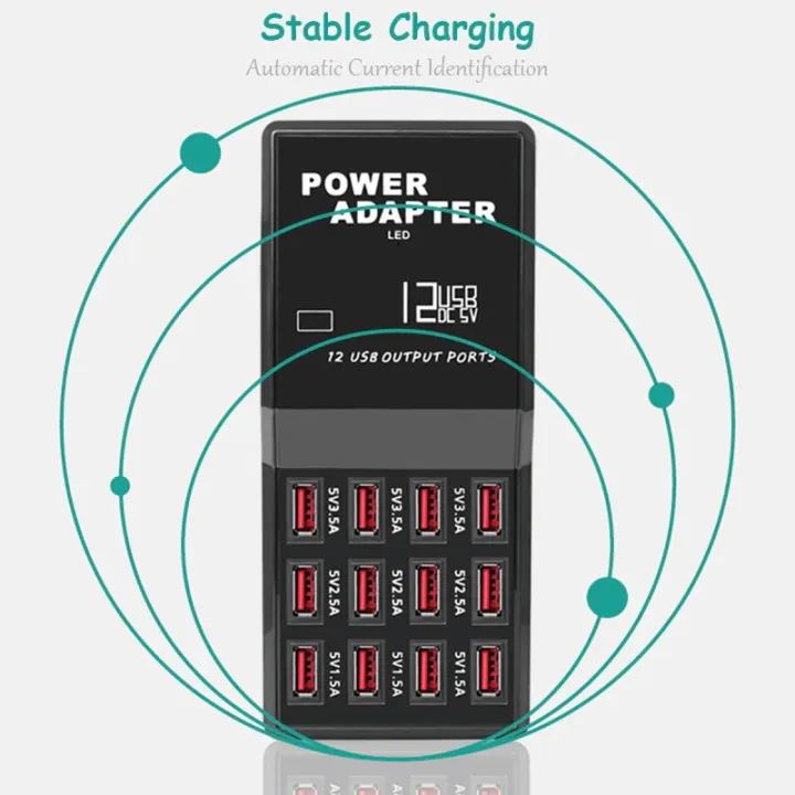 5V%203.5A%202.1A%2012Port%20Multi%20USB%20Charger%20USB%20Charging%20Station%20Dock%20Intelligent%20Fast%20Charger%20-%20Image%204