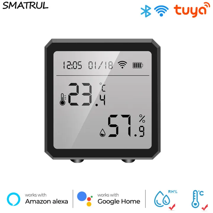 (Preorder)SMATRUL%20Tuya%20Temperature%20And%20Humidity%20Sensor,%20Wifi%20Smart%20Home%20Indoor%20Hygrometer%20Alarm%20Battery%20LCD%20Display%20For%20Alexa%20Google%20for%20Android%20IOS%20APP%20Control%20-%20Image%202