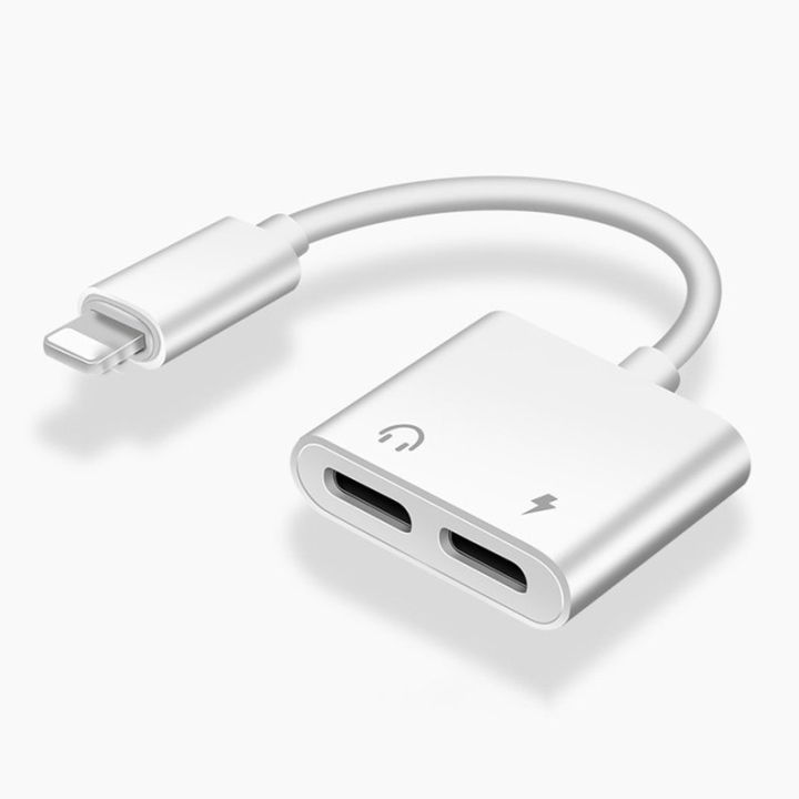 Dual Lighting Adapter For iPhone 7 8 X Splitter 2 in 1 Charger