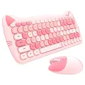 iBis_ PREMIUM QUALITY ORIGINAL GEEZER BRAND MOFII Wireless Cute Cat 84 Keys Keyboard Mouse Combo Set. 