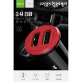 Golf 3.4A 2USB Car Charger (Smart Small Design) - C6 (လက္ကား၅ခုဈေး). 