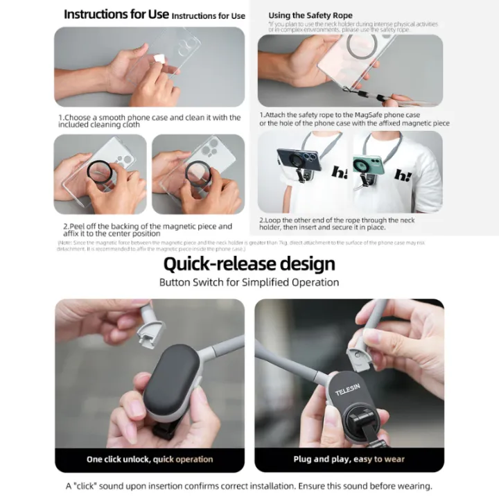 (Preorder)%20Telesin%20Magnetic%20Neck%20Mount%20for%20Phones%20-%20Image%204