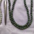 108 11 mm beads jade Buddhist rosary,  ၁၀၈ လုံး ၁၁မီလီ ကျောက်စိမ်းစိတ်ပုတီး. 