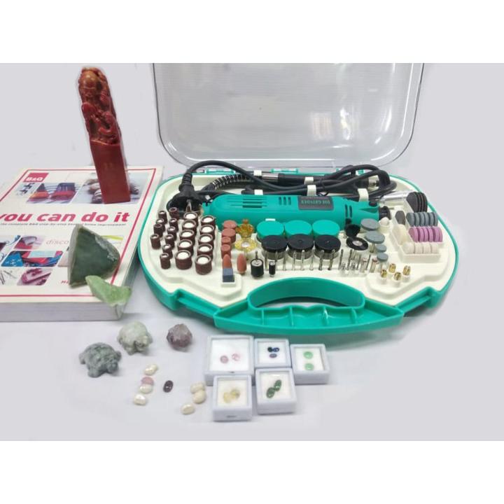 Clover 211 Pcs Electric Rotary Die Grinder Tool kit with Flexible Shaft ...