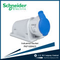 Schneider PratiKa wander socket - screw - angled - 16 A - 2P + E - 200...250 V AC - IP44 Weatherproof Industrial Socket Wall Mounted. 