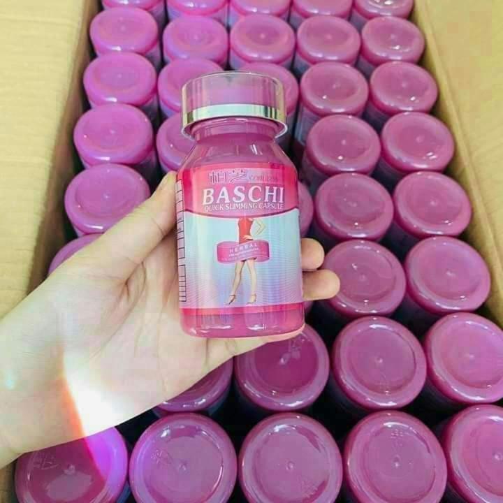 Baschi Quick Slimming Capsule (40 လုံးပါ) Baschi-ပိန်ဆေ Thailand Imported