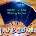 Smart 12" Multipurpose And Reusable LCD Writing Tablet Portable Notepad. 