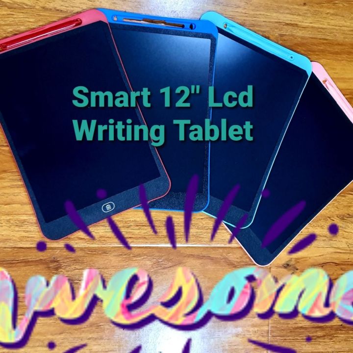 Smart 12" Multipurpose And Reusable LCD Writing Tablet Portable Notepad