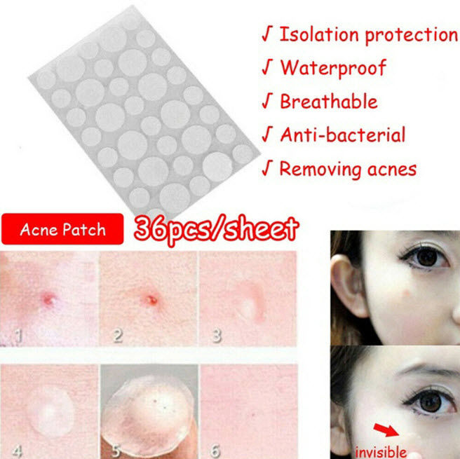 Abcess Patch Acne Pimple Healing Patch 36 Patches, Invisible Absorbing Hydrocolloid ...