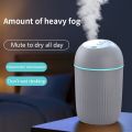 420ml Air Humidifier Silent Household Mist Maker USB Plug Aroma Diffuser Continuous/Intermittent Mode Fine Spray With Led Light. 